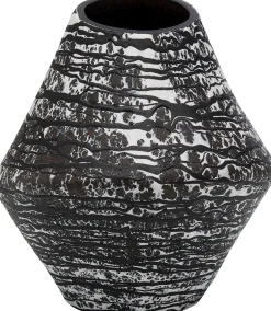 Wazon szklany czarny do salonu 27 cm