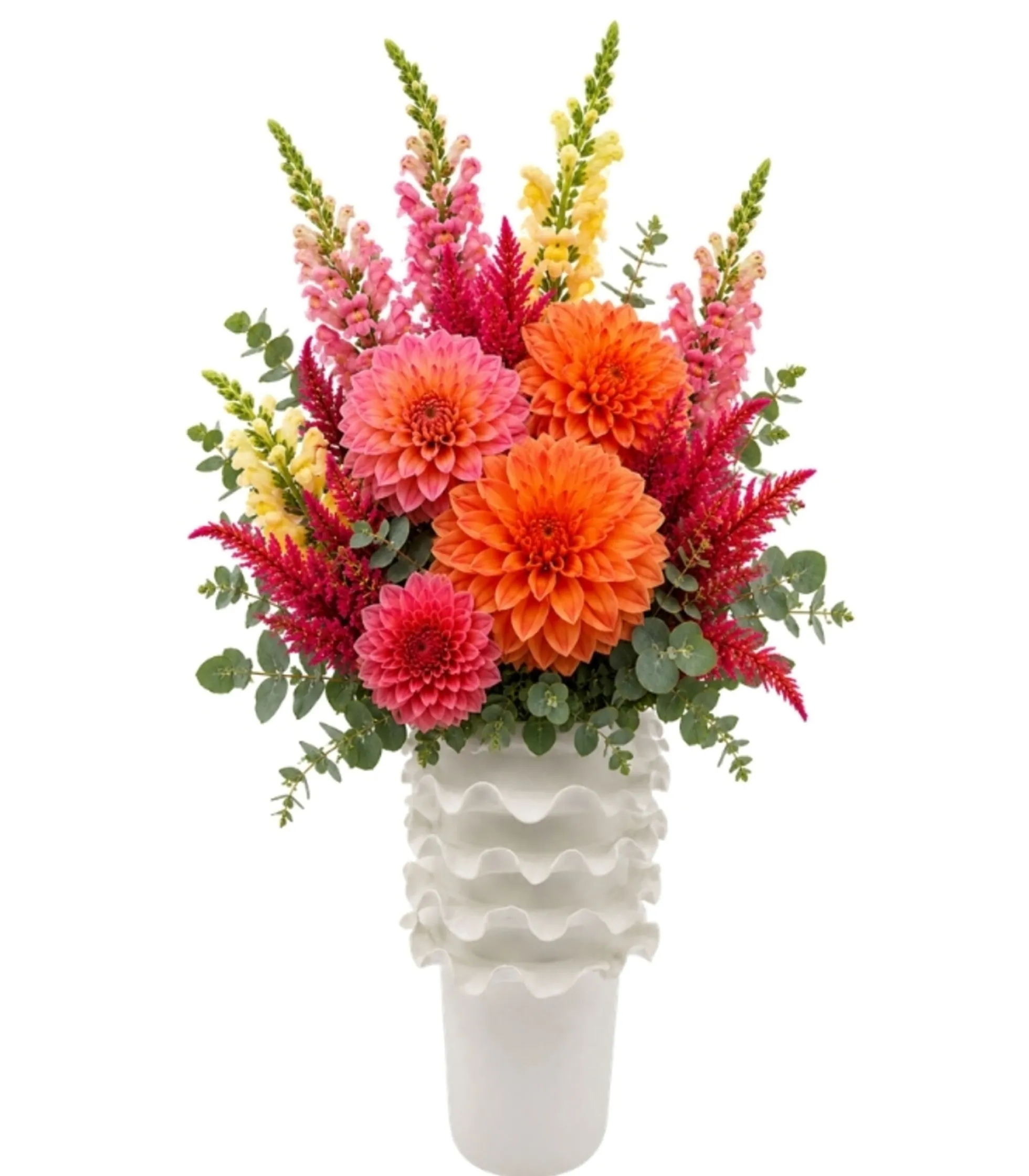 Wazon Viento biały 39cm