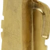 Wazon z aluminium w kolorze złotym motyw twarzy 20x36 cm