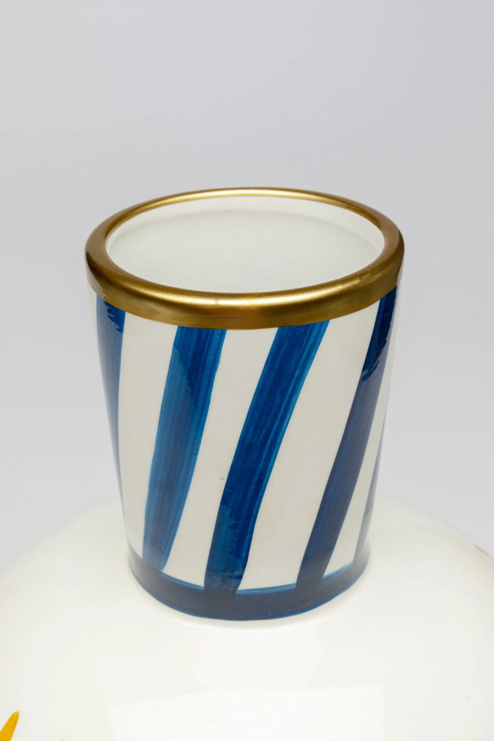 Wazon z porcelany kolorowy dwie twarze Ø21x44 cm