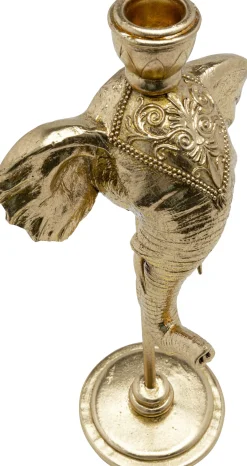 Świecznik Elephant Head 16x36 cm złoty
