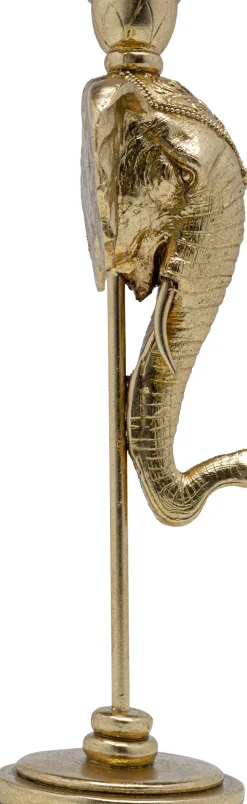 Świecznik Elephant Head 16x36 cm złoty