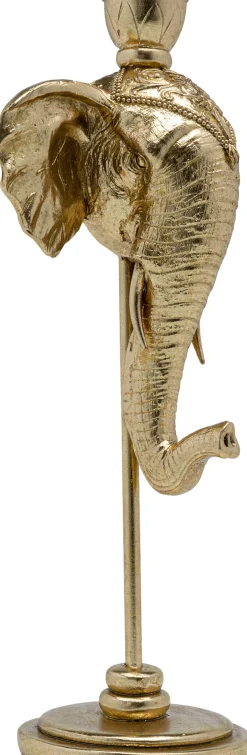 Świecznik Elephant Head 16x36 cm złoty