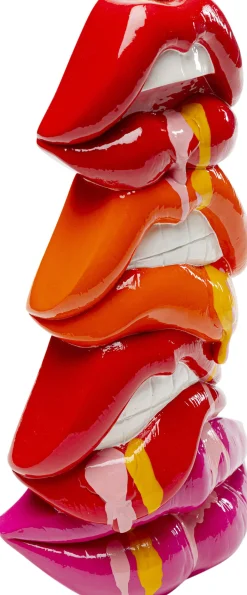 Świecznik kolorowy nowoczesny usta 17x30 cm