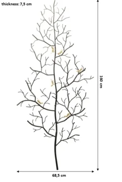 Wieszak ścienny Ants On A Tree 69x160 cm