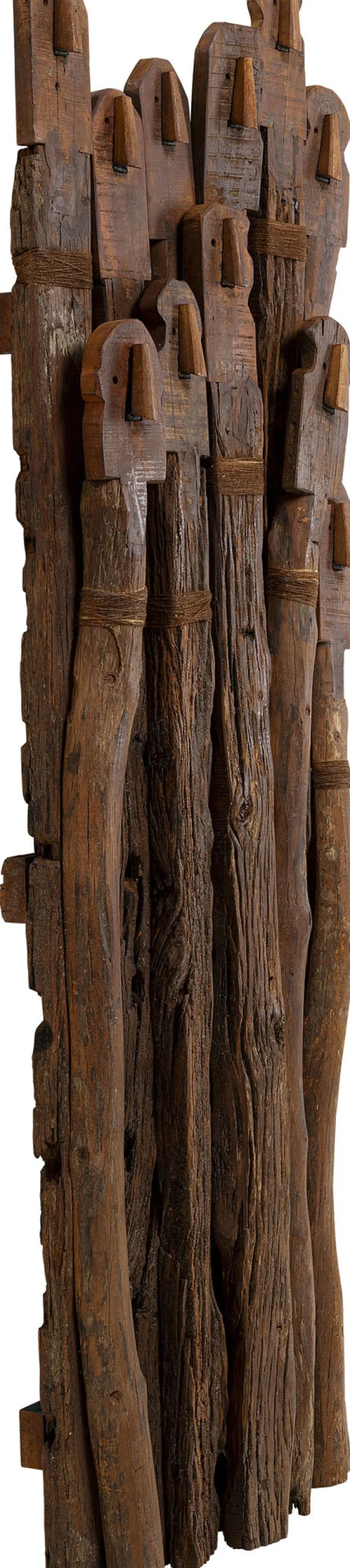 Wieszak ścienny drewno z recyklingu 65x180 cm