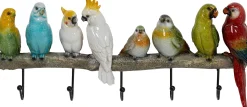 Wieszak ścienny Exotic Birds 54x24 cm kolorowy