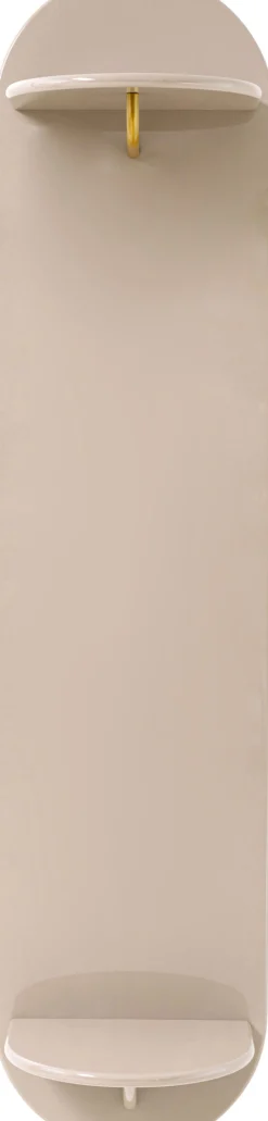 Wieszak ścienny Glossy Taupe 40x170cm