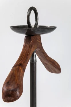 Wieszak stojący Cosmopolitan 54x122 cm drewniano-czarny