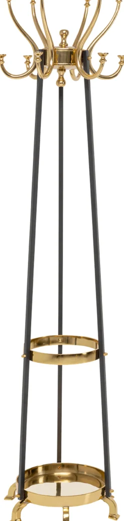Wieszak stojący Luna 39x166 cm czarno-złoty