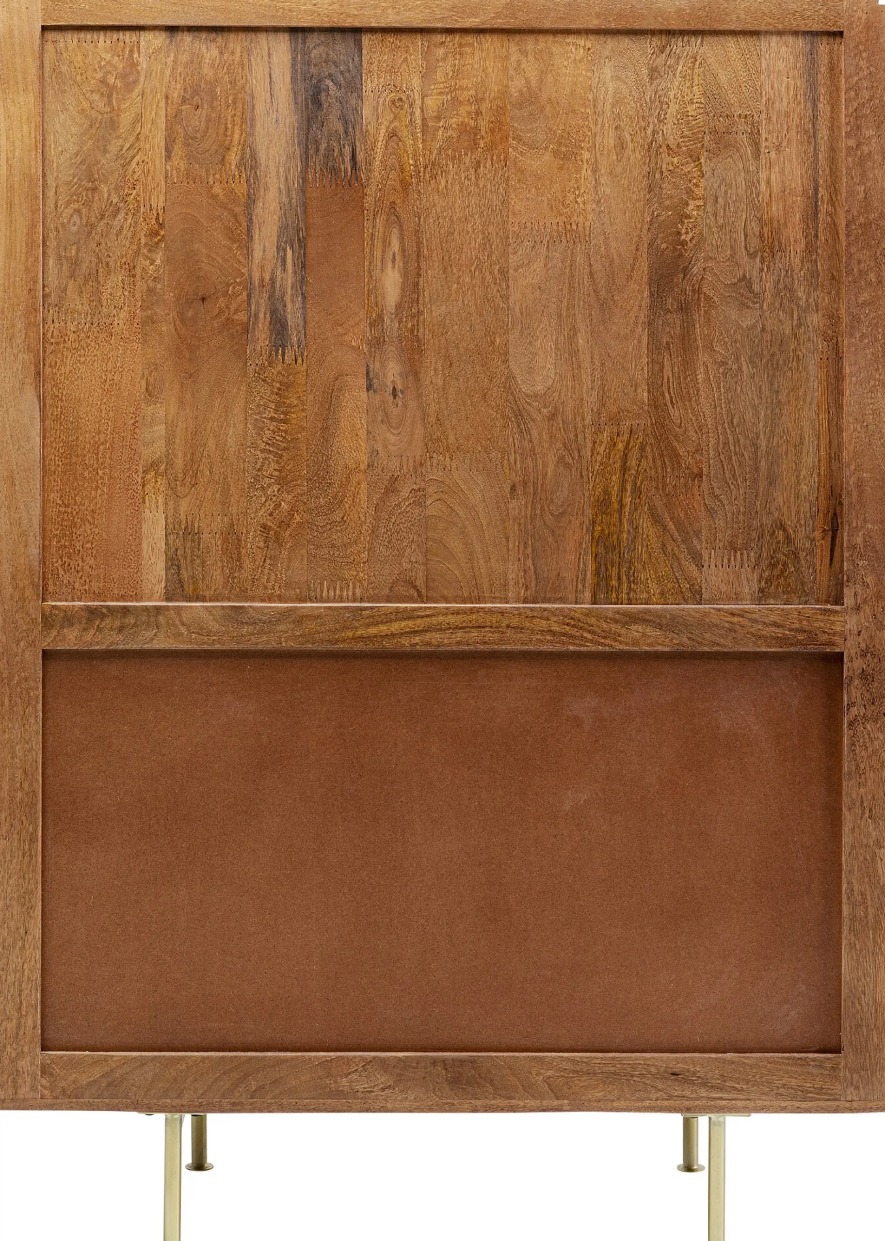 Witryna Grace 100x145 cm drewno mango - blat marmur