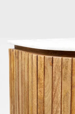 Witryna Grace 100x145 cm drewno mango - blat marmur
