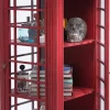 Witryna London Telephone 140x53 cm czerwona