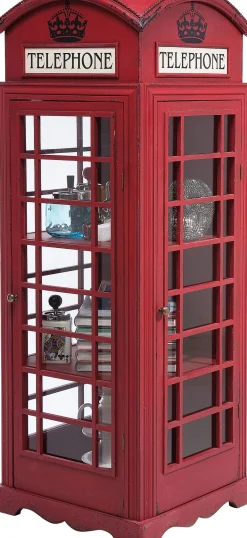 Witryna London Telephone 140x53 cm czerwona