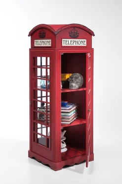 Witryna London Telephone 140x53 cm czerwona