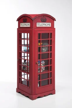 Witryna London Telephone 140x53 cm czerwona