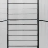 Witryna na wina loft 2-drzwiowa stal i szkło 75x180 cm