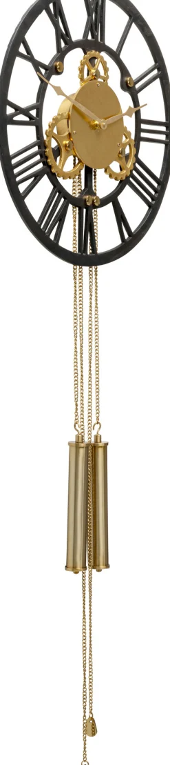 Zegar Clockwork 46x126 cm czarno-złoty