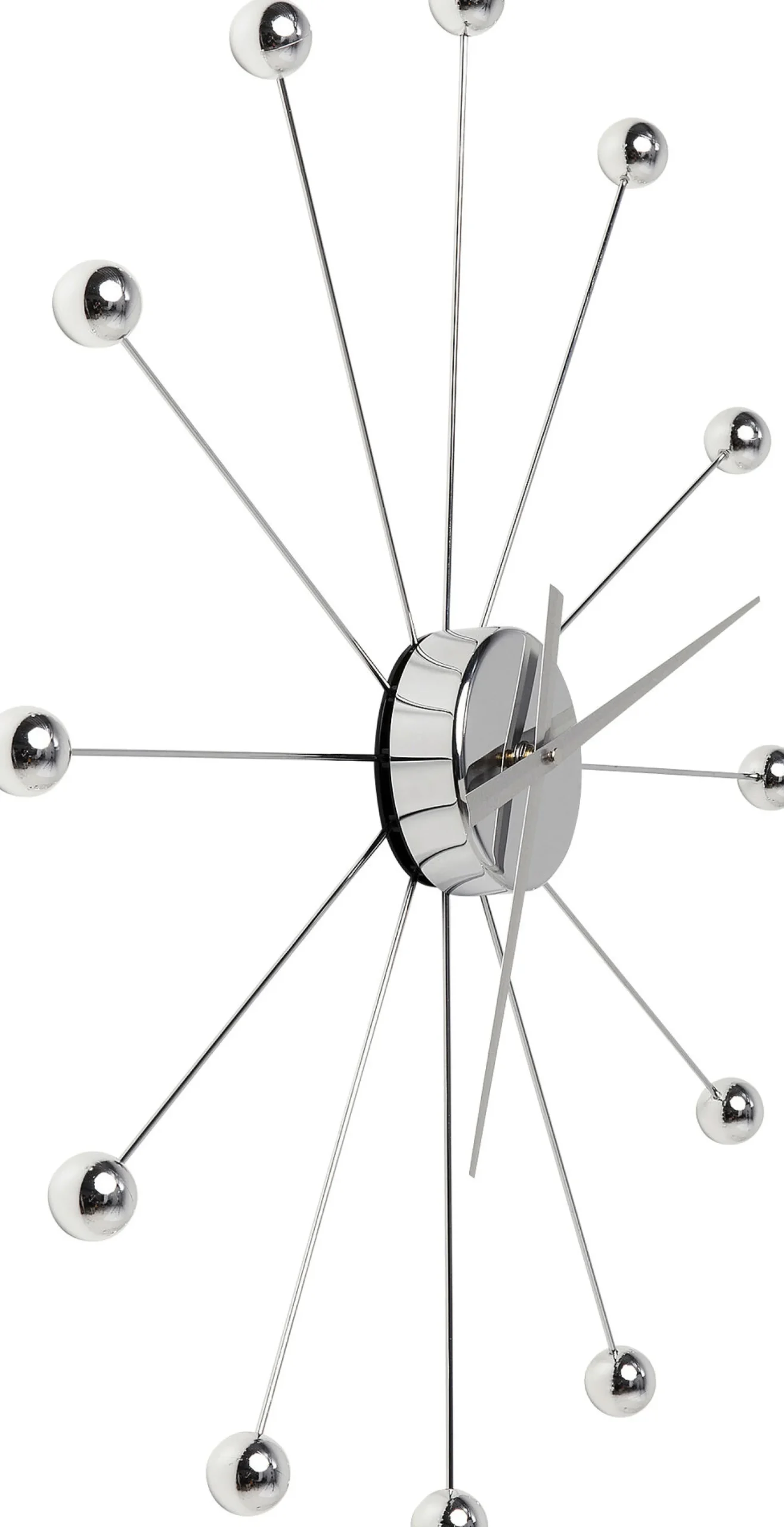 Zegar wiszący Like Umbrella Balls Ø60 cm srebrny