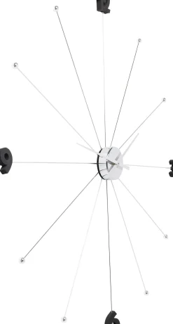Zegar wiszący Like Umbrella Ø100 cm chromowy