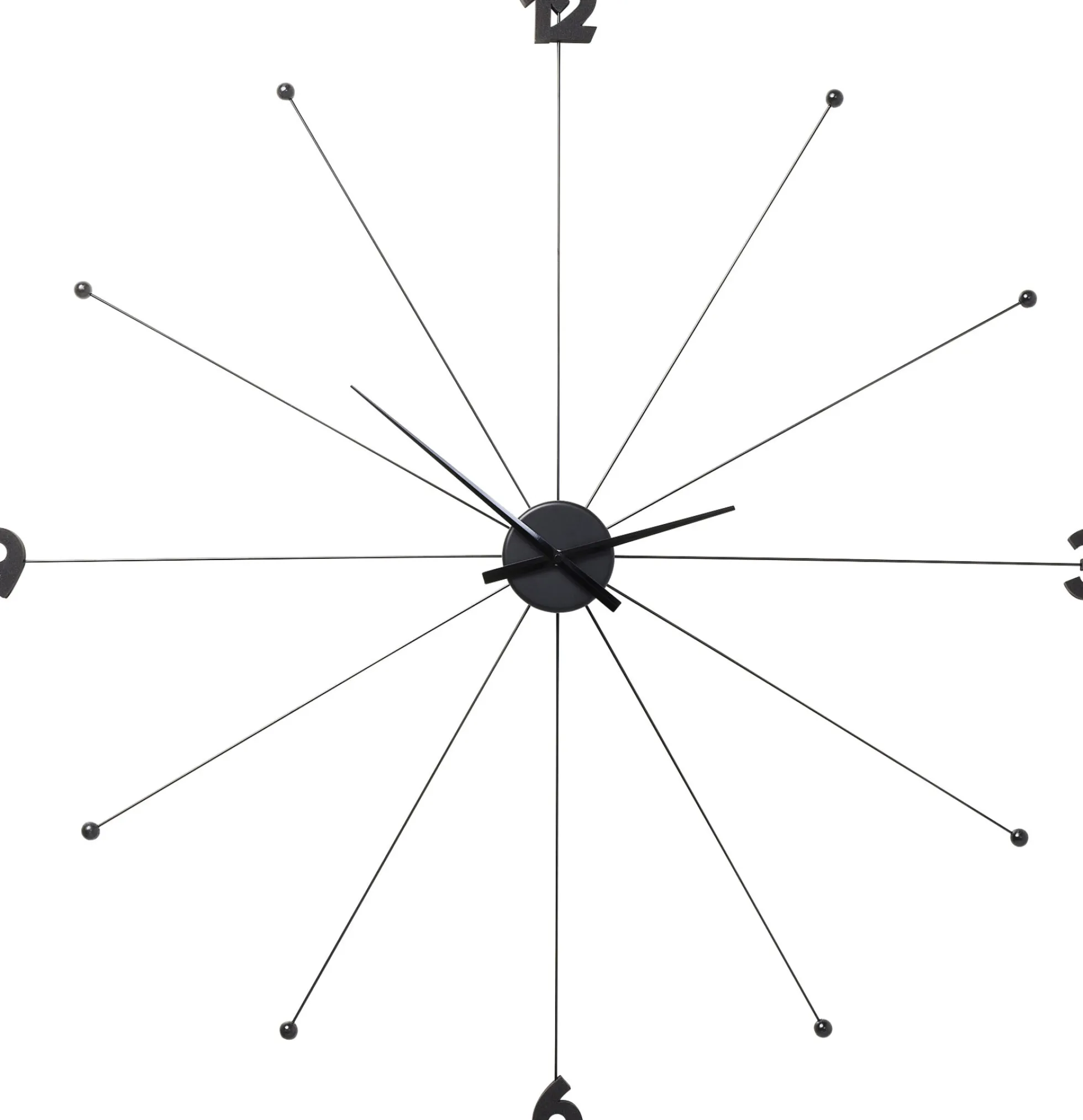 Zegar wiszący Like Umbrella Ø100 cm czarny
