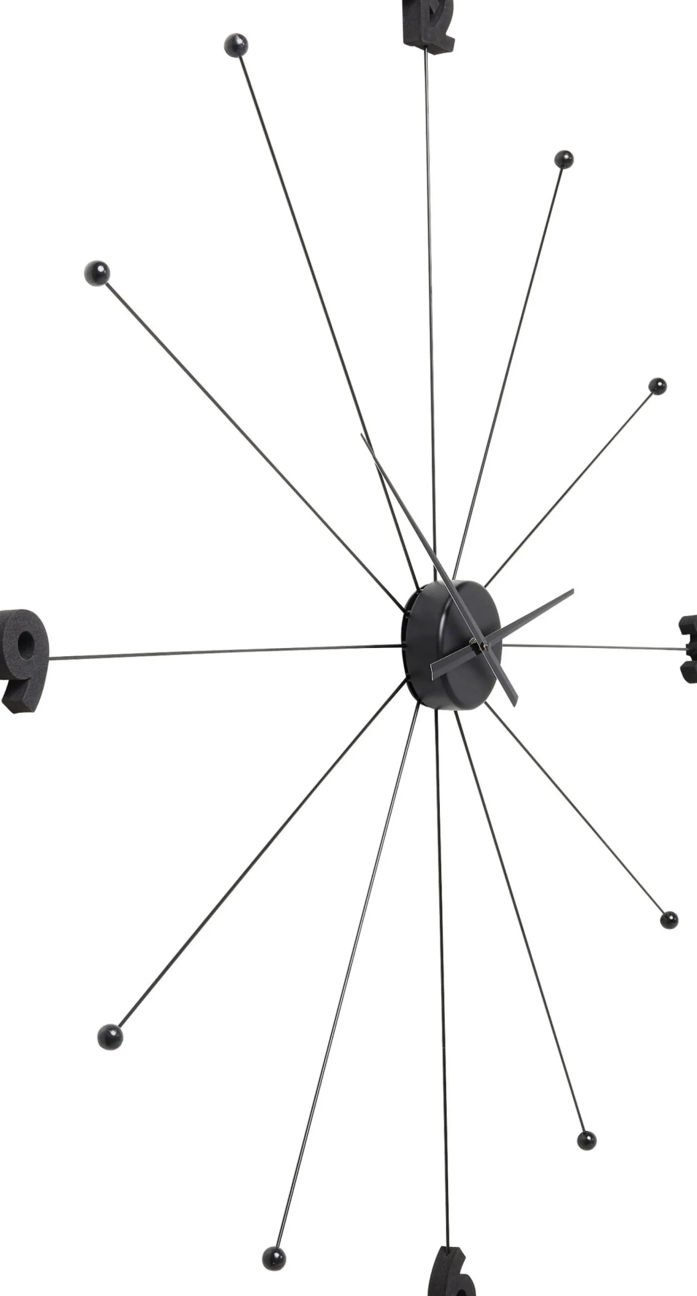 Zegar wiszący Like Umbrella Ø100 cm czarny