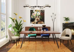 Zestaw dwóch krzeseł Iris Velvet 49x84 cm taupe