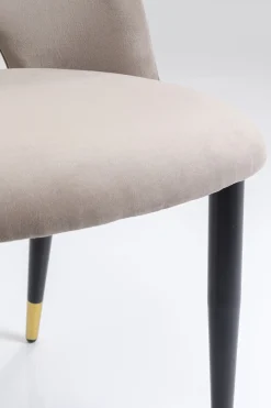 Zestaw dwóch krzeseł Iris Velvet 49x84 cm taupe