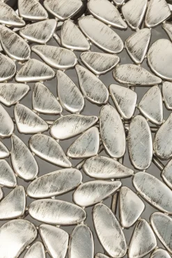 Zestaw dwóch stolików kawowych Pebbles Deluxe srebrne