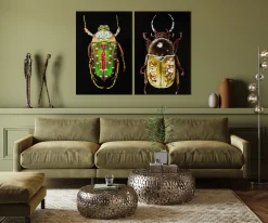Zestaw dwóch stolików kawowych Pebbles Deluxe srebrne