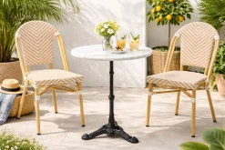 Zestaw ogrodowy French Bistro kremowy (3/part)