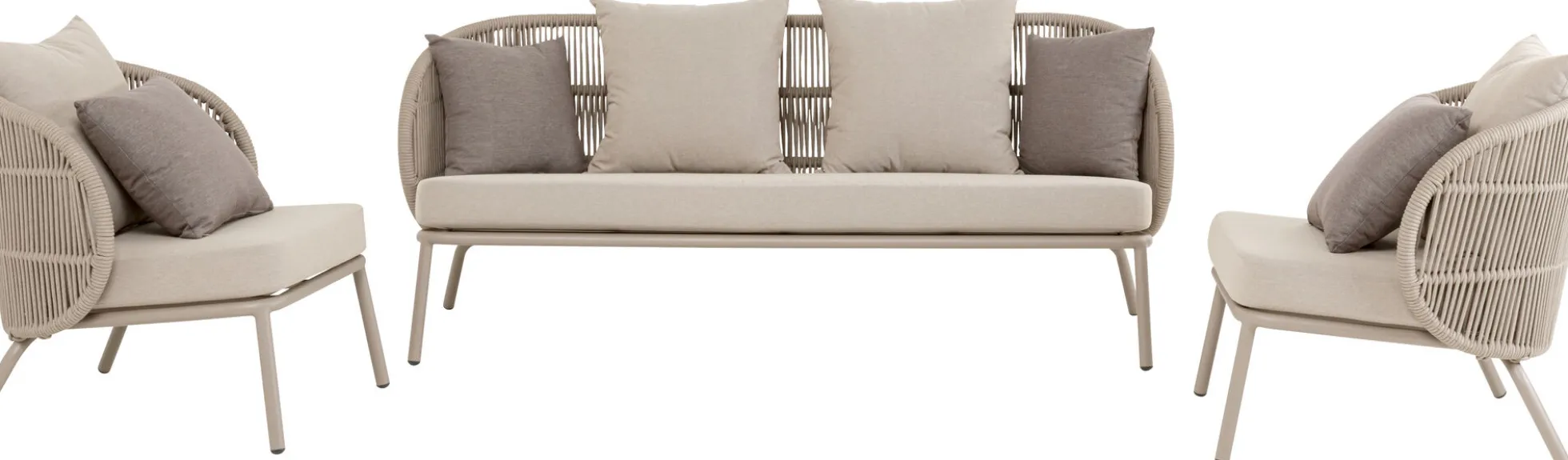 Zestaw ogrodowy Sicily kolor taupe