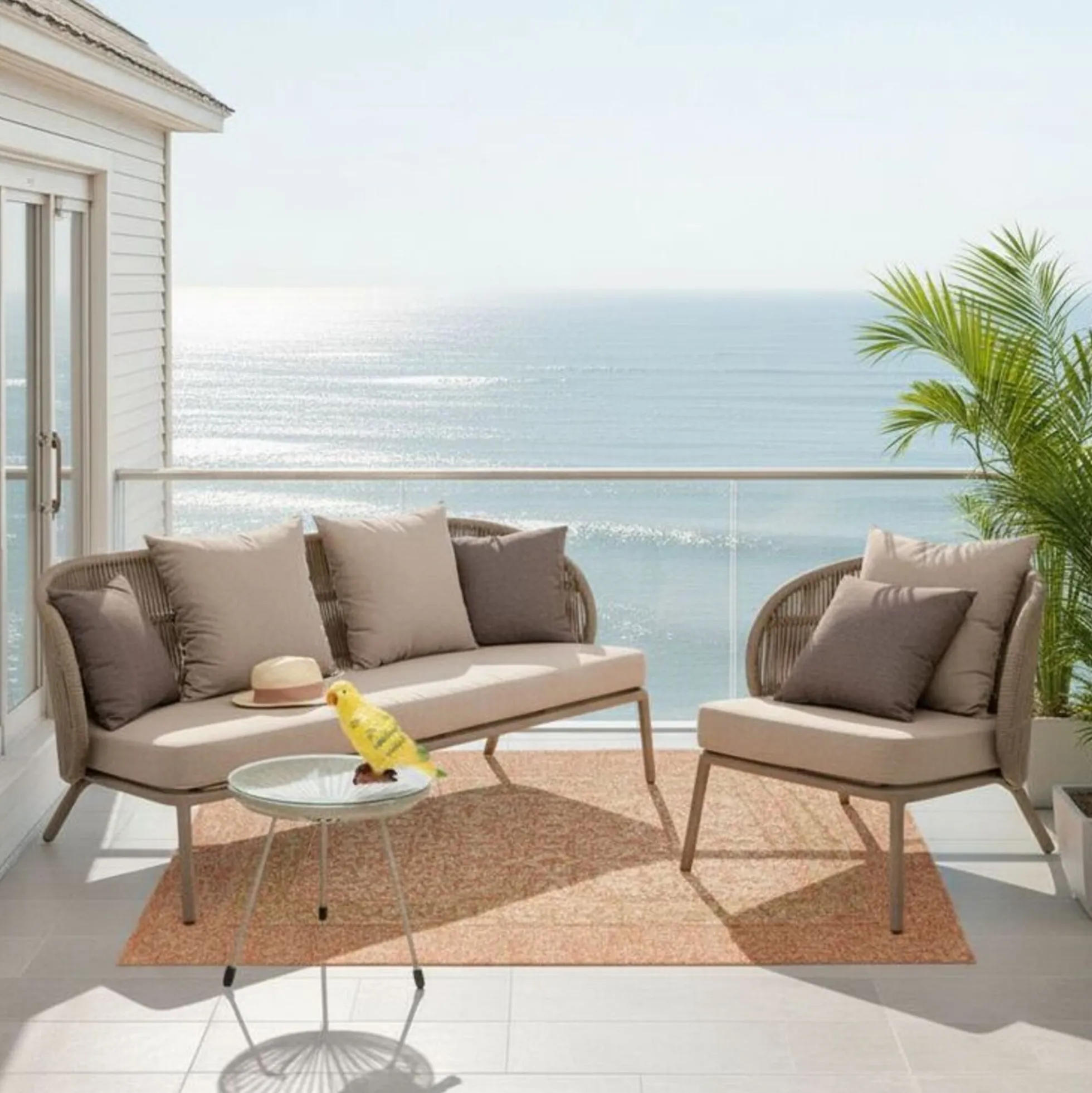 Zestaw ogrodowy Sicily kolor taupe