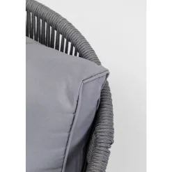 Zestaw ogrodowy szary 4-set sofa, stolik i 2 fotele